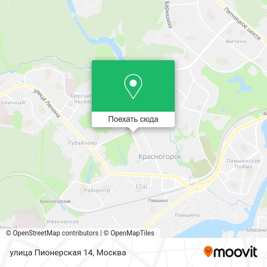 Карта улица Пионерская 14