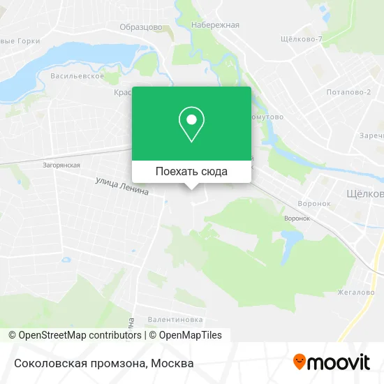 Карта Соколовская промзона