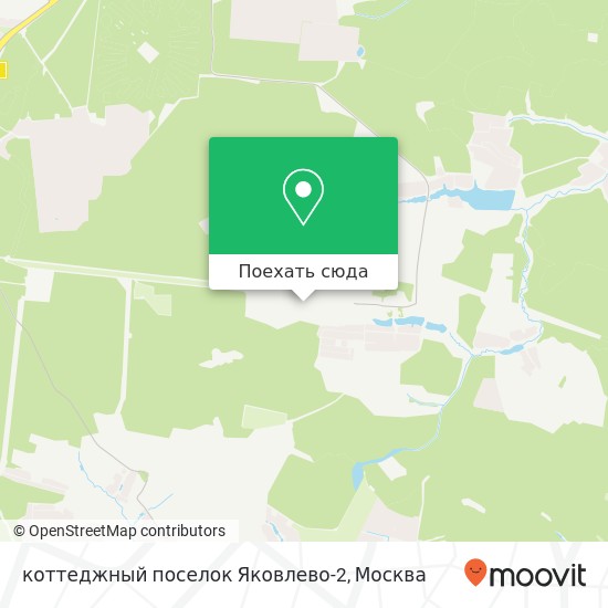 Карта коттеджный поселок Яковлево-2