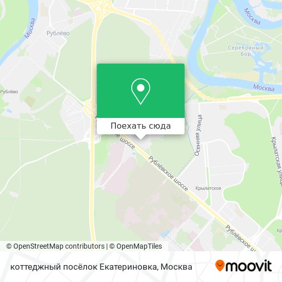 Карта коттеджный посёлок Екатериновка
