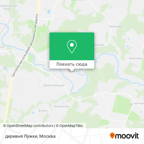 Карта деревня Лужки