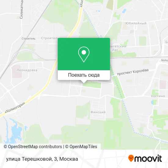 Карта улица Терешковой, 3