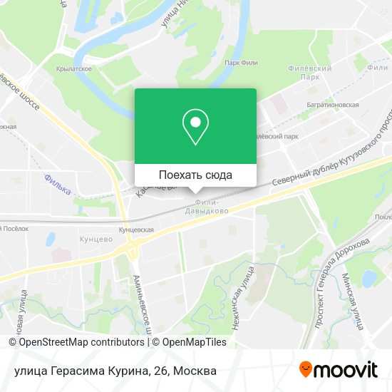 Карта улица Герасима Курина, 26