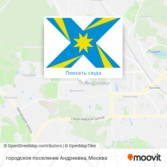 Карта городское поселение Андреевка
