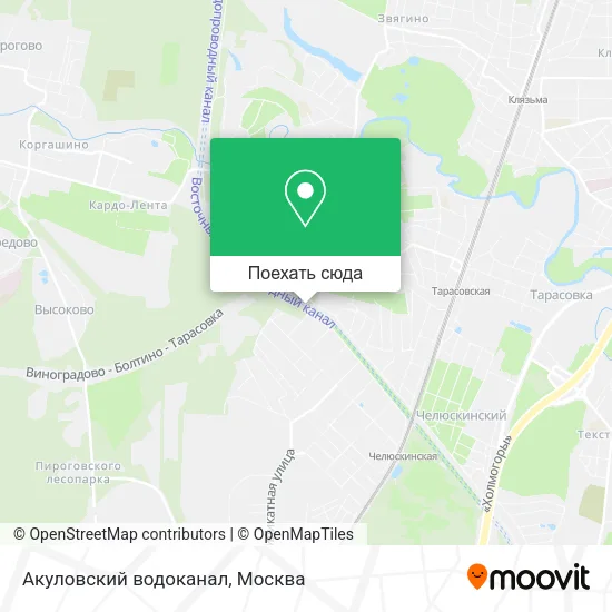Карта Акуловский водоканал
