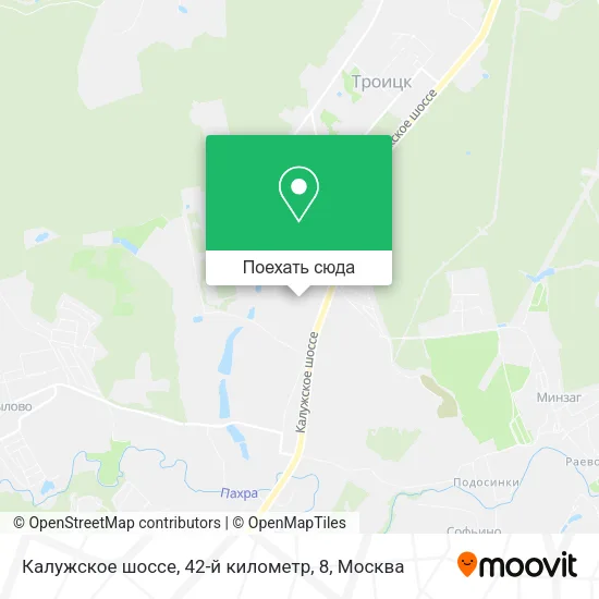 Карта Калужское шоссе, 42-й километр, 8