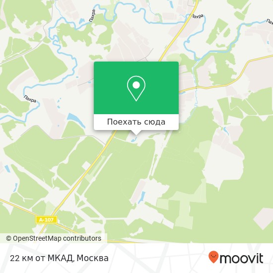 Карта 22 км от МКАД