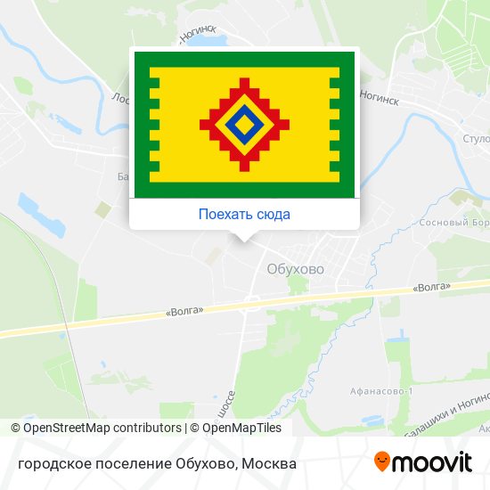 Карта городское поселение Обухово
