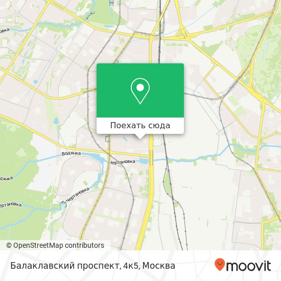 Карта Балаклавский проспект, 4к5