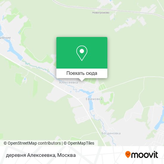 Карта деревня Алексеевка