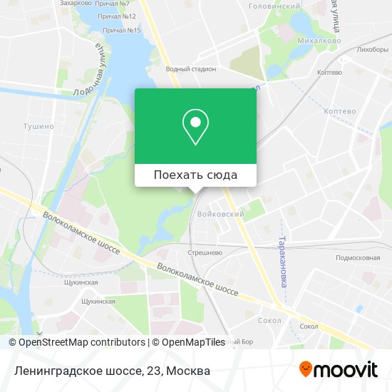 Карта Ленинградское шоссе, 23