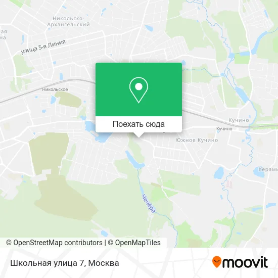 Карта Школьная улица 7