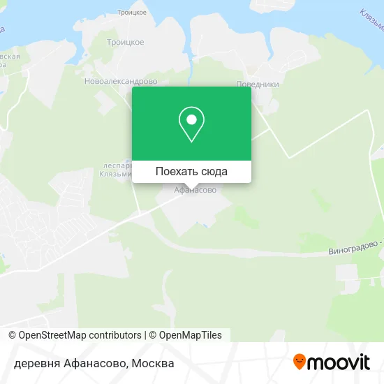 Карта деревня Афанасово