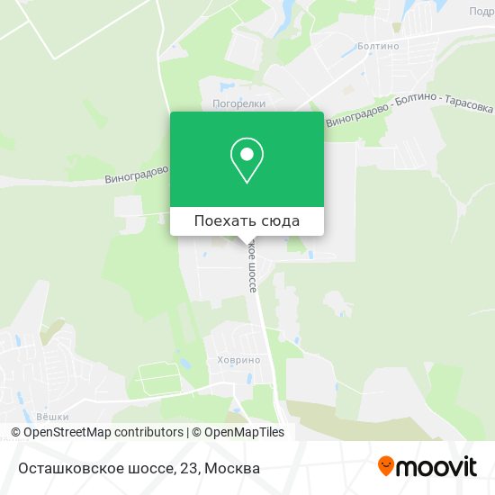 Карта Осташковское шоссе, 23