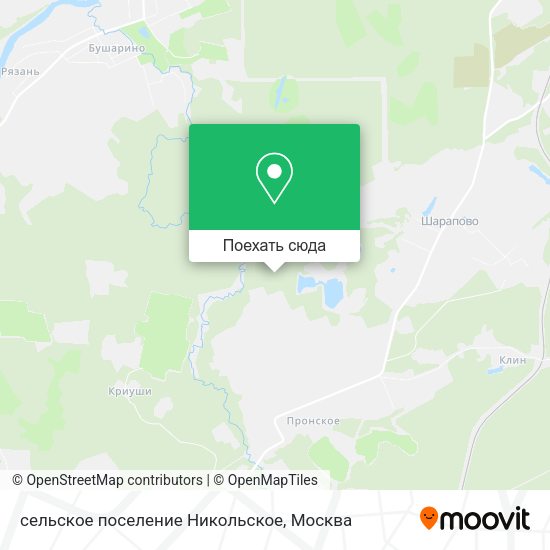 Карта сельское поселение Никольское