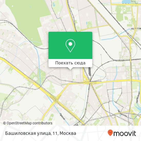 Карта Башиловская улица, 11