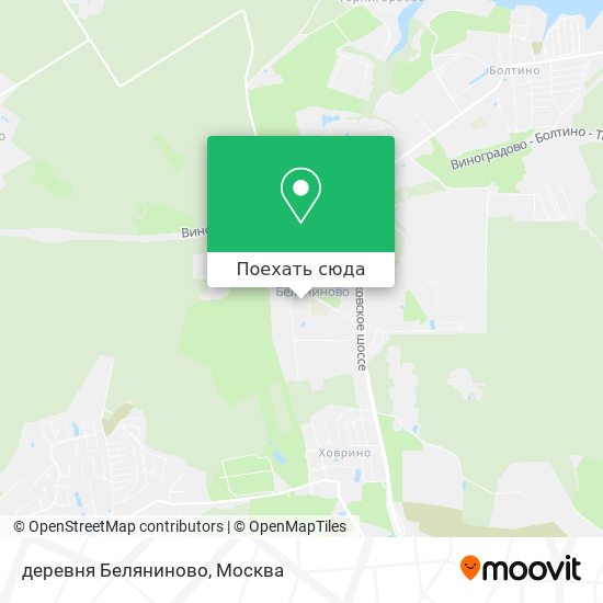 Карта деревня Беляниново
