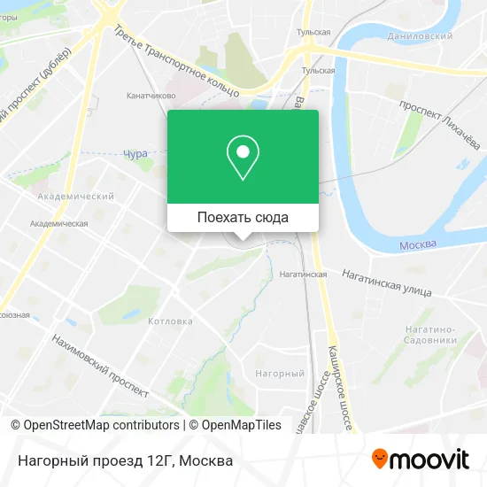 Карта Нагорный проезд 12Г