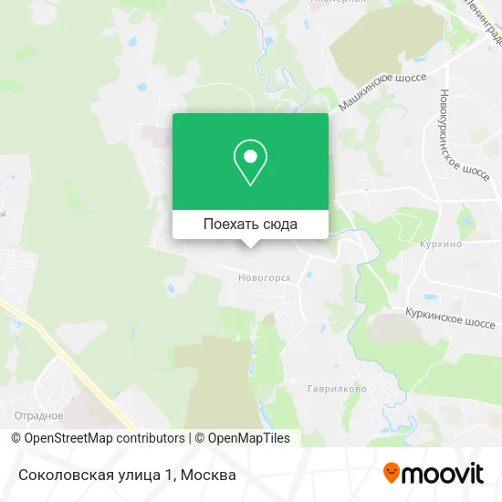 Карта Соколовская улица 1