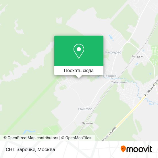 Карта СНТ Заречье