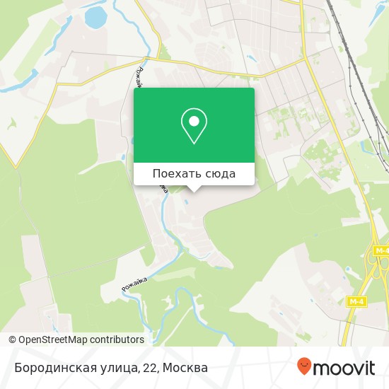 Карта Бородинская улица, 22