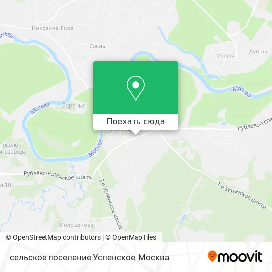 Карта сельское поселение Успенское