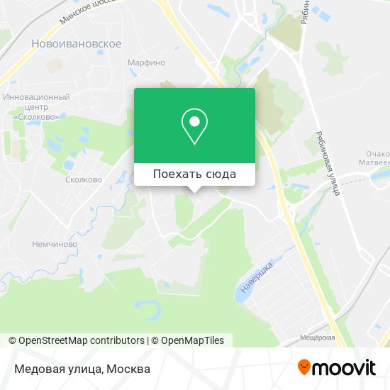 Москва медовая долина карта