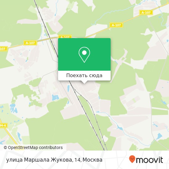 Карта улица Маршала Жукова, 14