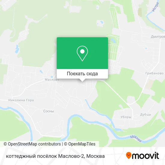 Карта коттеджный посёлок Маслово-2