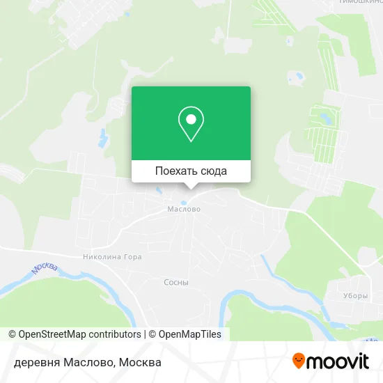 Карта деревня Маслово