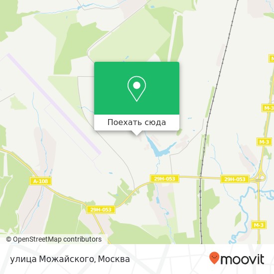 Карта улица Можайского