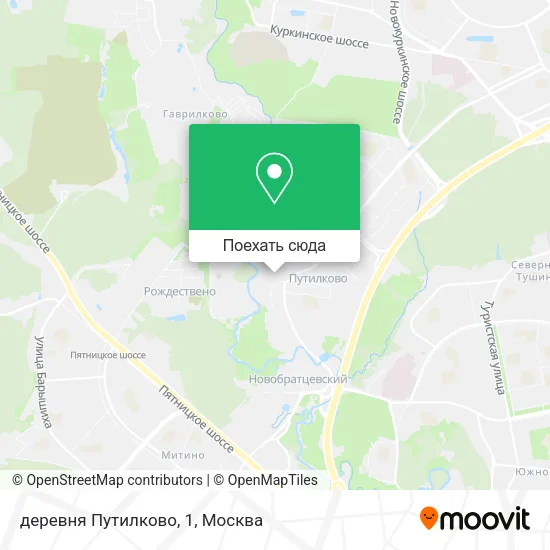 Карта деревня Путилково, 1