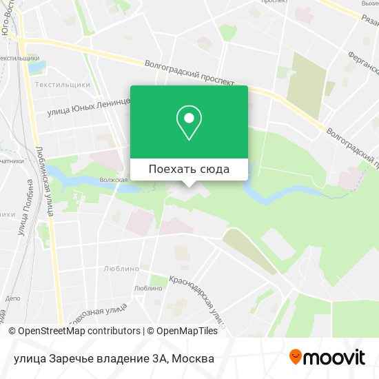 Карта улица Заречье владение 3А
