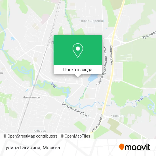 Карта улица Гагарина