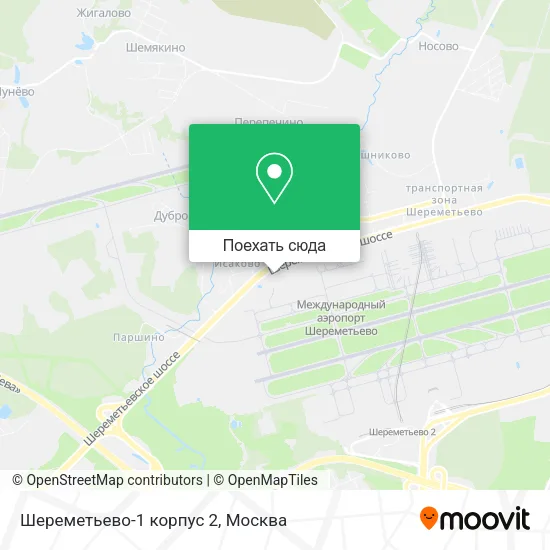 Карта Шереметьево-1 корпус 2