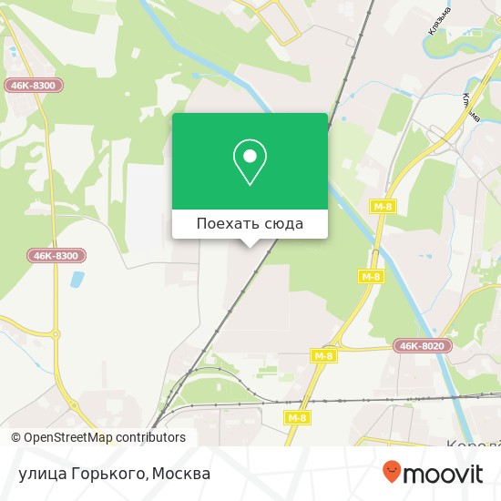 Карта улица Горького