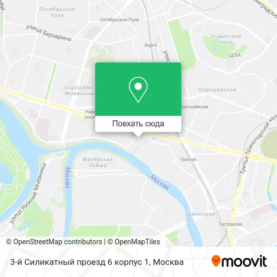 Карта 3-й Силикатный проезд 6 корпус 1