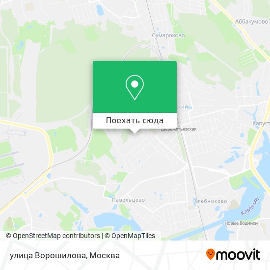 Карта улица Ворошилова