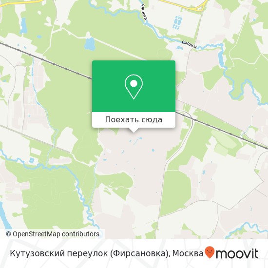 Карта Кутузовский переулок (Фирсановка)