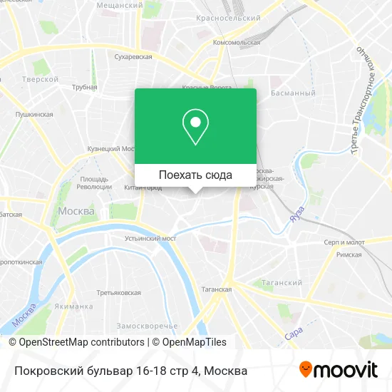 Карта Покровский бульвар 16-18 стр 4