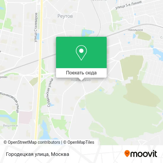 Карта Городецкая улица