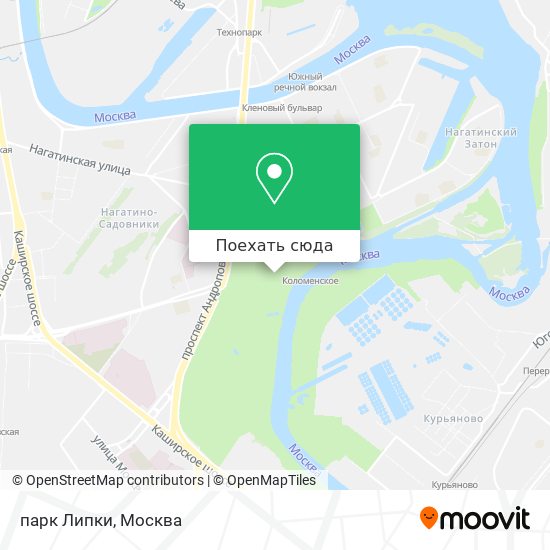 Карта парк Липки