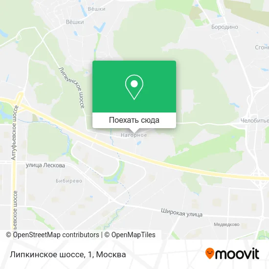 Карта Липкинское шоссе, 1