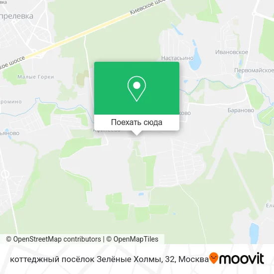 Карта коттеджный посёлок Зелёные Холмы, 32