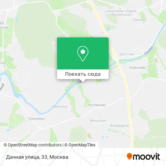 Карта Дачная улица, 33