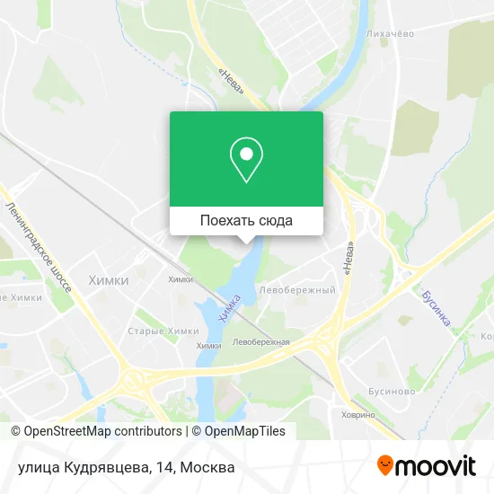 Карта улица Кудрявцева, 14