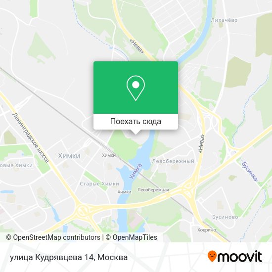 Карта улица Кудрявцева 14
