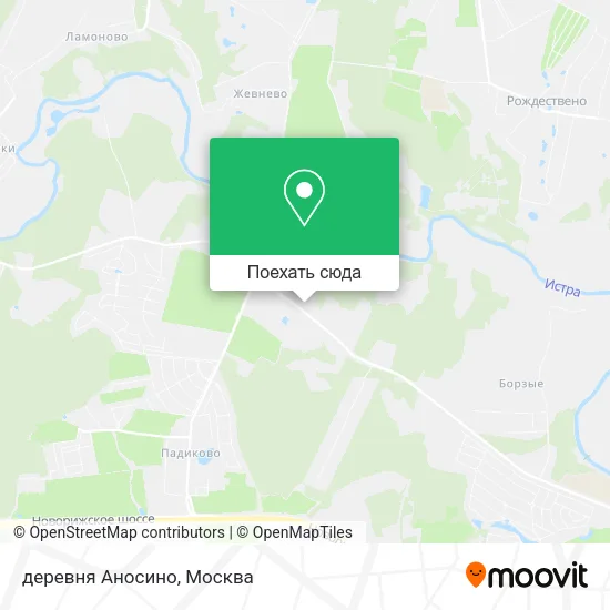Карта деревня Аносино