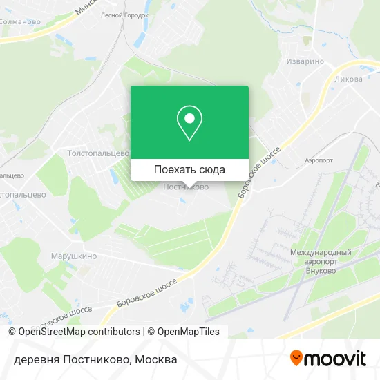 Карта деревня Постниково