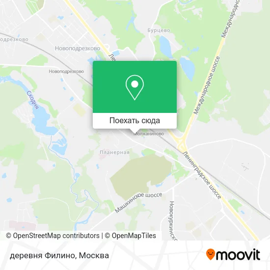 Карта деревня Филино
